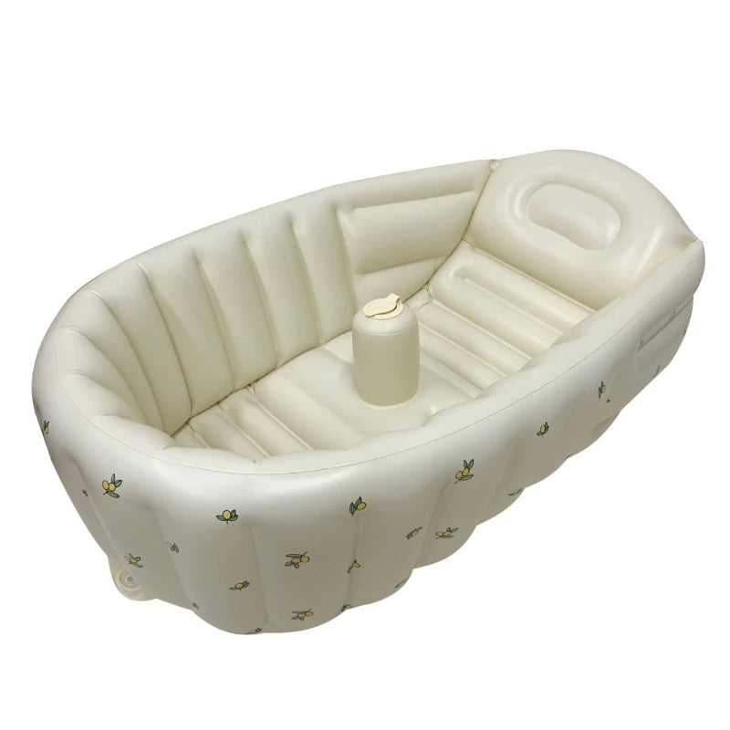 Cartoon Pattern Bathtub 90X55X30Cm Foldable PVC Indoor Swimming Pool for Infants Summer Kids Water Fun Game