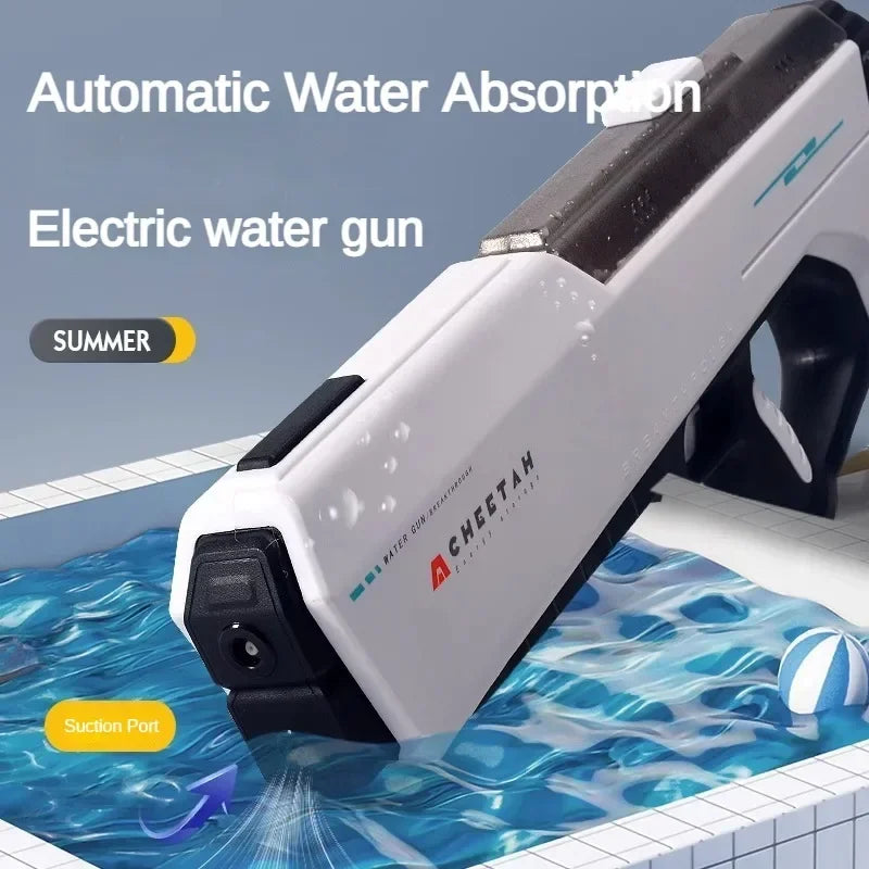Summer Children Electric Powerful Water Guns One Click Water Absorption Fully Automatic Watergun Kids Outdoor Beach Pool Toys