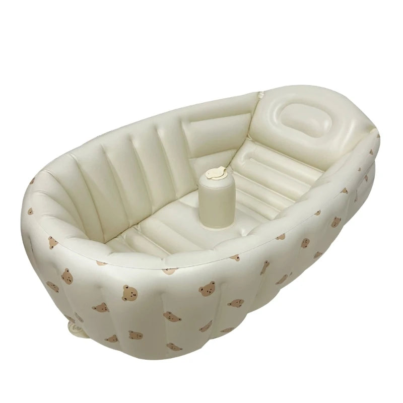 Cartoon Pattern Bathtub 90X55X30Cm Foldable PVC Indoor Swimming Pool for Infants Summer Kids Water Fun Game
