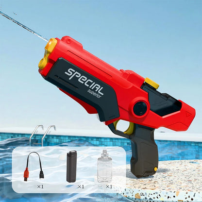 Electric Water Gun Automatic Continuous Firing Water Gun Water Absorption Large Capacity Squirt Gun Beach Portable Outdoor Toy