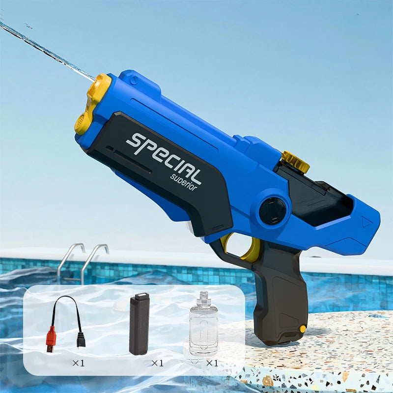 Electric Water Gun Automatic Continuous Firing Water Gun Water Absorption Large Capacity Squirt Gun Beach Portable Outdoor Toy