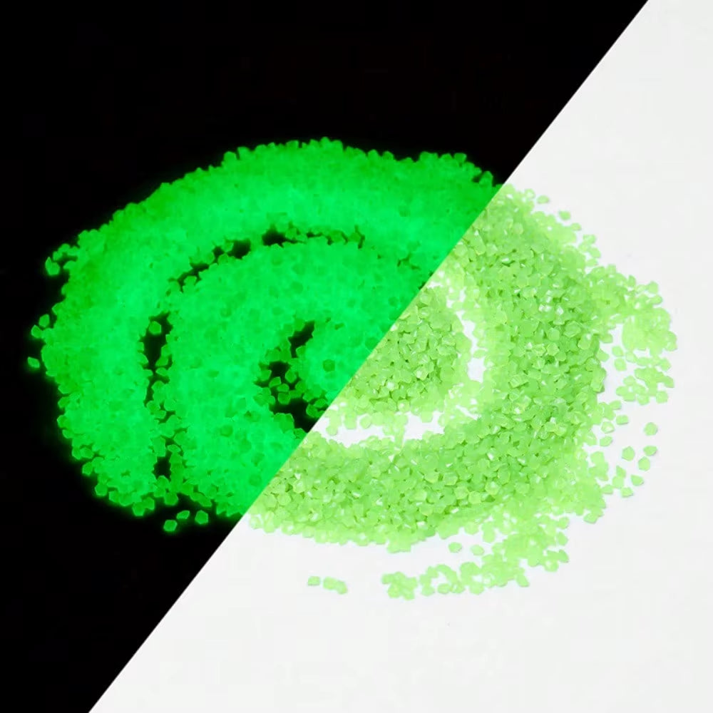10000Pcs 3-5Mm Luminous Sand Glow in Dark Pebbles Stone Home Garden Yard Outdoor Path Lawn Decorations Fish Tank Aquarium Decor