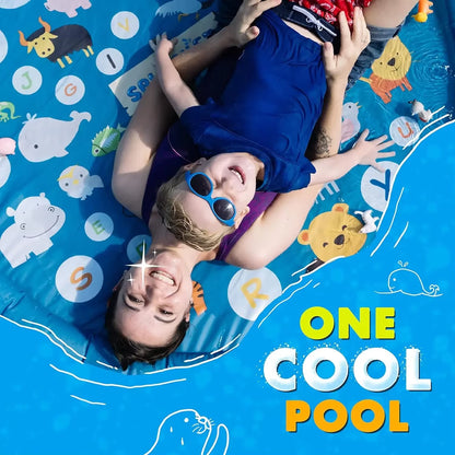 100/60Cm Children'S Inflatable Water Spraying Game Mat Outdoor Game Toy Lawn Swimming Pool Mat Children'S Toy Beach Mat