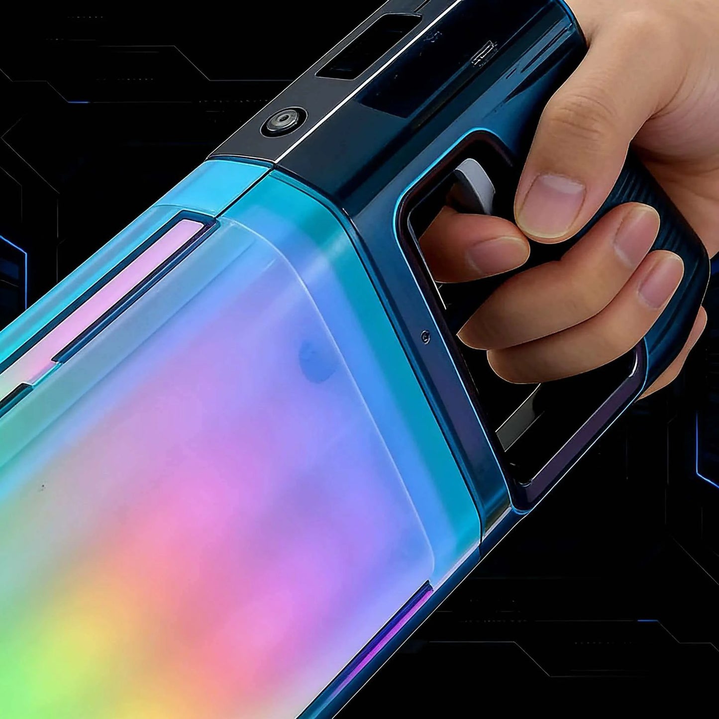 360° Light-Surrounding Electric Water Guns Toys Automatic High Pressure Water Toys Summer Outdoor Beach Fight for Adults Child