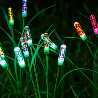 1PC LED Solar Reed Garden Lights Outdoor Waterproof Swaying Decorative Lamp outside Landscape Lighting for Patio Yard Pathway