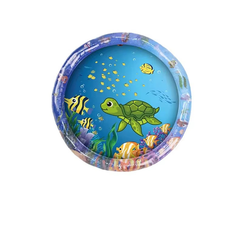 100/60Cm Children'S Inflatable Water Spraying Game Mat Outdoor Game Toy Lawn Swimming Pool Mat Children'S Toy Beach Mat