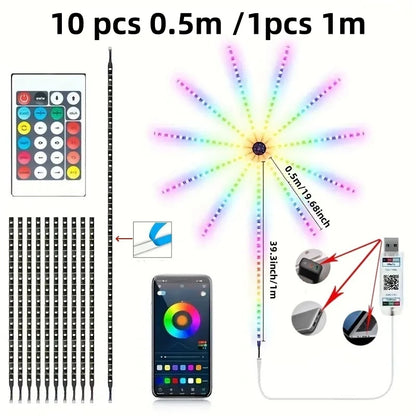 Smart LED Ambient Light RGB Sound Pickup Esports Lamp Remote Control APP Rhythm Holiday Party Christmas Wall Decor Lights Strip