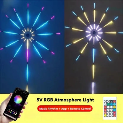Smart LED Ambient Light RGB Sound Pickup Esports Lamp Remote Control APP Rhythm Holiday Party Christmas Wall Decor Lights Strip