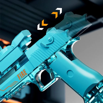 Light up Electric Water Gun with Flame Effect High-Pressure Squirt Blaster for Outdoor Fun Perfect Gift for Adults Kids