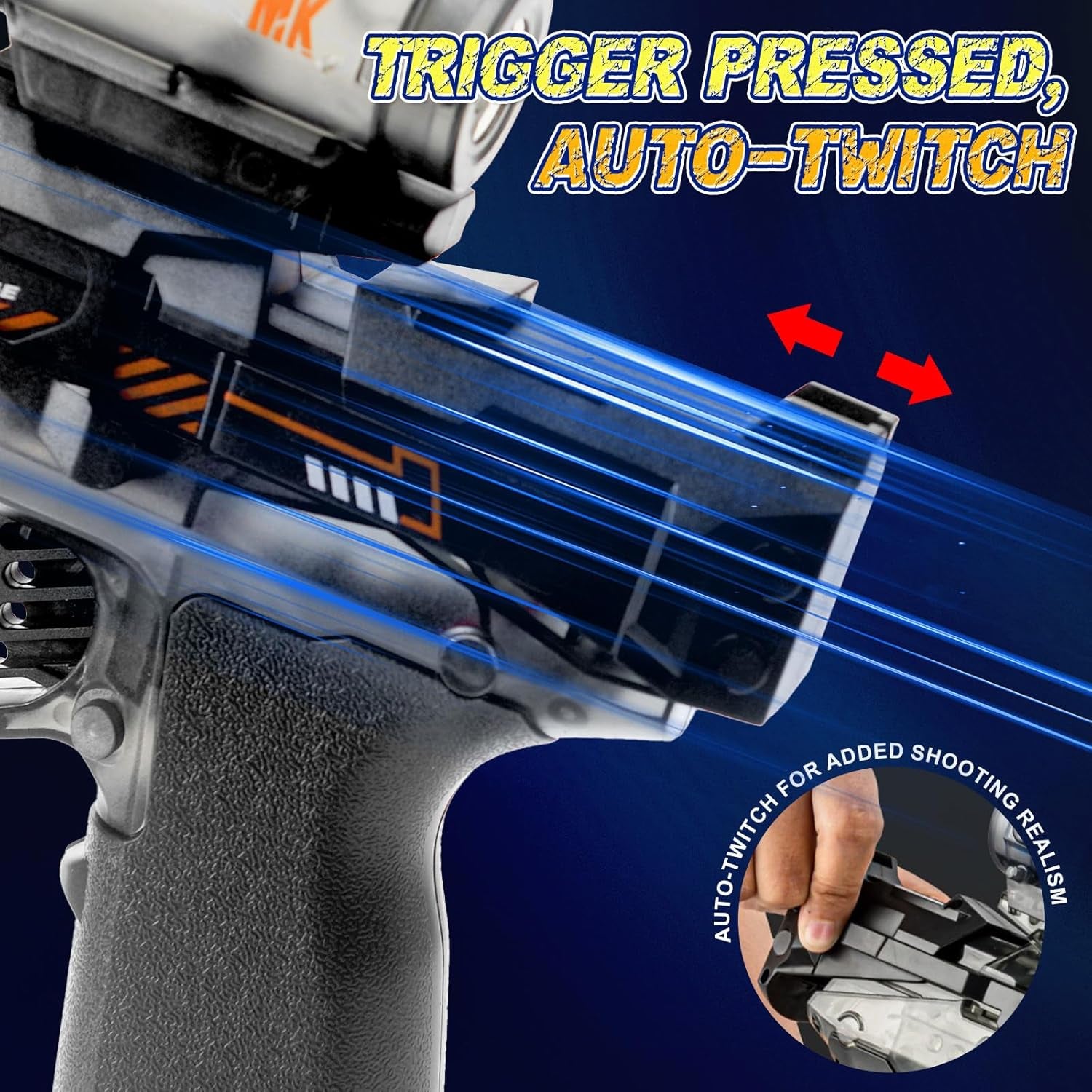 2 PCS Pistolet À Eau Électrique,Pistolet À Eau Puissant Et Avec Effet Lumineux,Pistolet a Eau Convient Aux Jeux D'Été En Plein Air, À La Piscine, À La Plage, Aux Garçons, Aux Filles