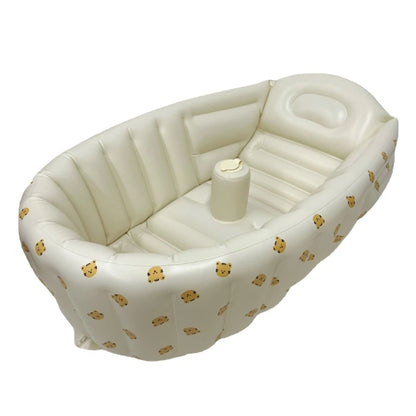 Cartoon Pattern Bathtub 90X55X30Cm Foldable PVC Indoor Swimming Pool for Infants Summer Kids Water Fun Game