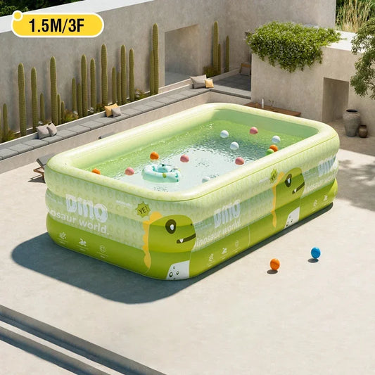 Large Inflatable Pool Swimming Pool 1.5M/1.8M/2.1M/3/2.6M Removable above Ground Children'S Pvc Family Party Pools Outdoor Toys