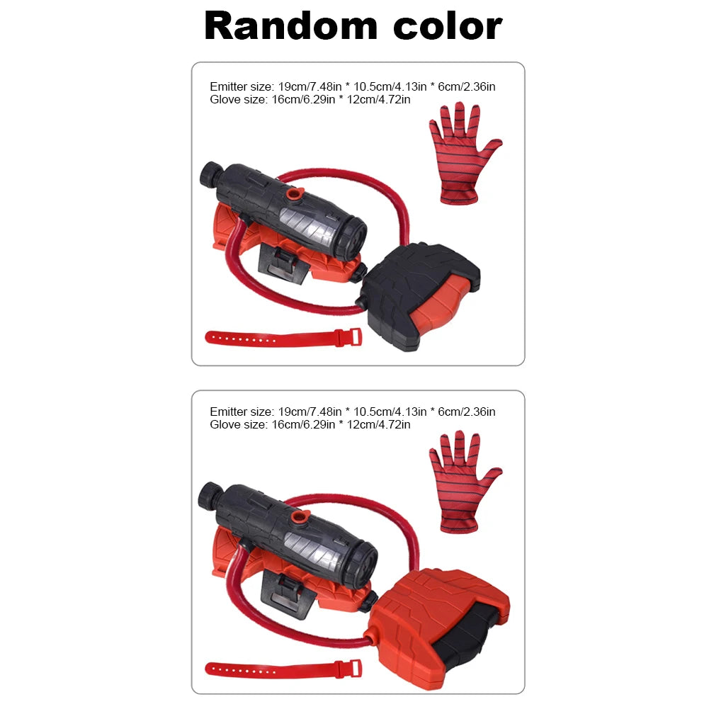 Spider Web Shooters Toy Superhero Squirt Guns Summer Outdoor Toys Wrist Water Sprayer Toy for Kids Adults