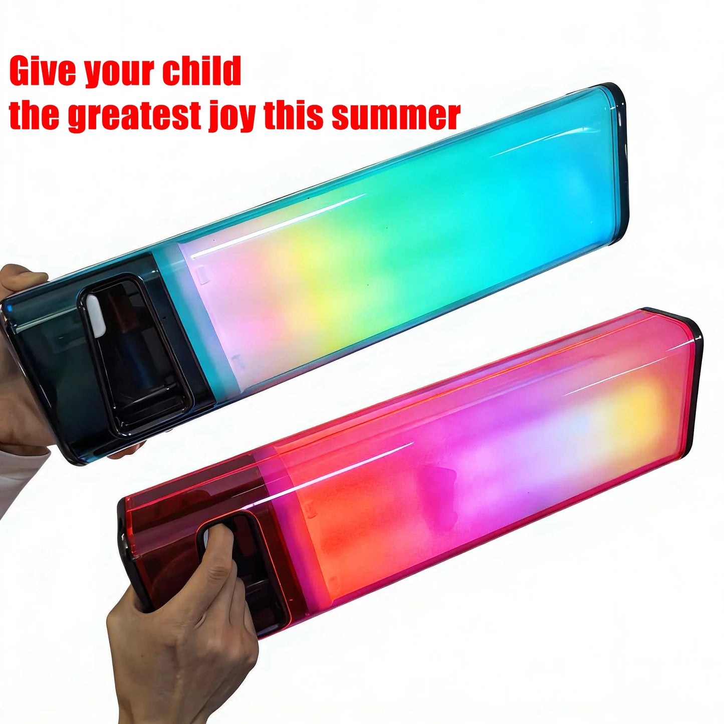 360° Light-Surrounding Electric Water Guns Toys Automatic High Pressure Water Toys Summer Outdoor Beach Fight for Adults Child