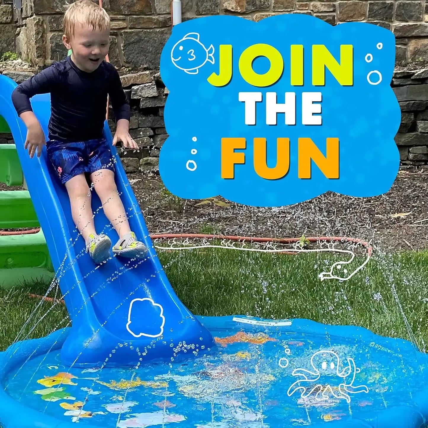 100/60Cm Children'S Inflatable Water Spraying Game Mat Outdoor Game Toy Lawn Swimming Pool Mat Children'S Toy Beach Mat