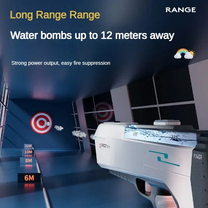 Summer Children Electric Powerful Water Guns One Click Water Absorption Fully Automatic Watergun Kids Outdoor Beach Pool Toys