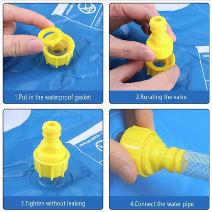 100/170Cm Kids Outdoor Funny Toys Children Inflatable round Water Splash Play Pools Playing Sprinkler Mat Yard Water Spray Pad