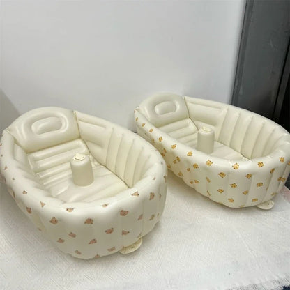Cartoon Pattern Bathtub 90X55X30Cm Foldable PVC Indoor Swimming Pool for Infants Summer Kids Water Fun Game