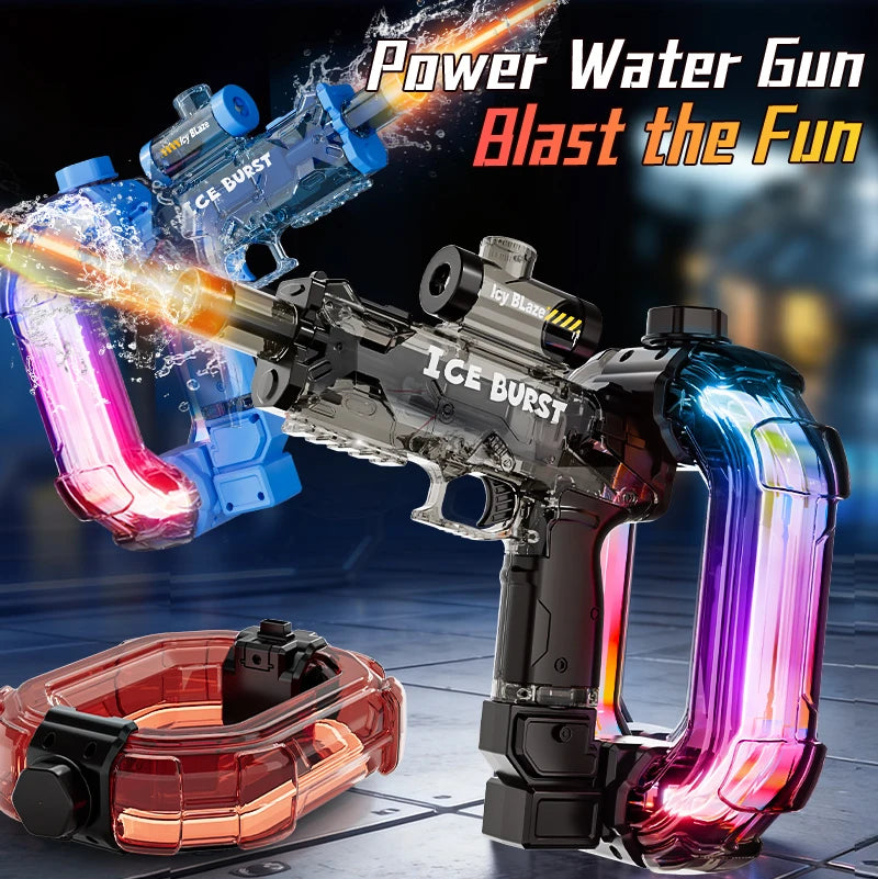 Unleash the Fun with the 2026 Electric Burst Water Gun - Long Range, Colorful, and Perfect for Outdoor Adventures!