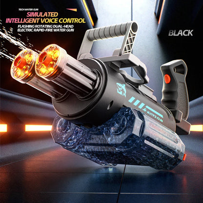 Voice Control Water Gun Automatic Electric Pistol Large-Capacity Backpack Watergun Outdoor Beach Games for Adult Kids Children