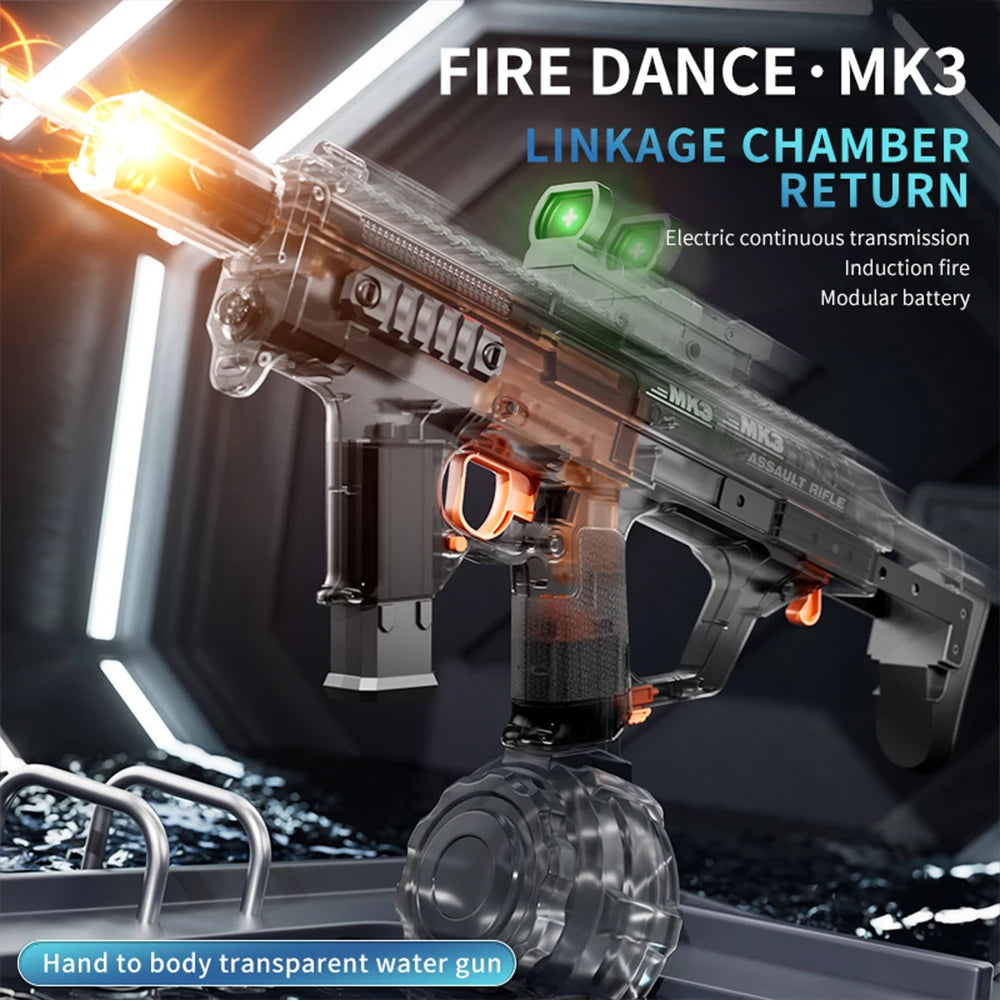 Unleash the Fun with Our Electric Water Gun – High-Pressure, LED Light Effects, and Long-Range Shooting!