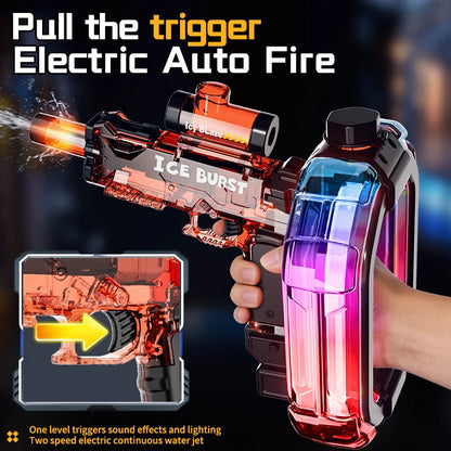Unleash the Fun with the 2026 Electric Burst Water Gun - Long Range, Colorful, and Perfect for Outdoor Adventures!