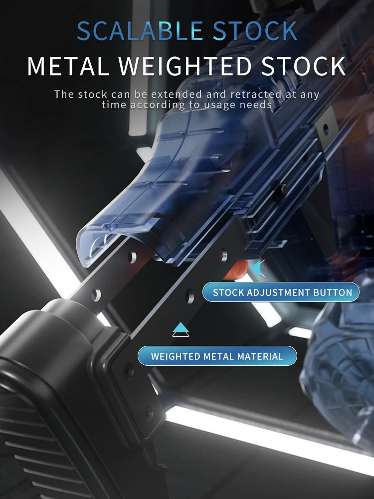 Unleash the Fun with Our Electric Water Gun – High-Pressure, LED Light Effects, and Long-Range Shooting!