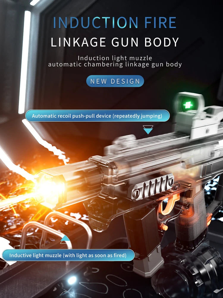 Unleash the Fun with Our Electric Water Gun – High-Pressure, LED Light Effects, and Long-Range Shooting!