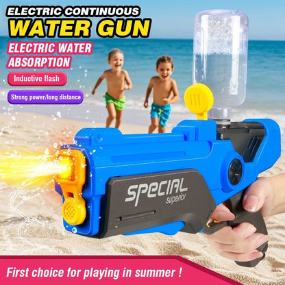 Electric Water Gun Automatic Continuous Firing Water Gun Water Absorption Large Capacity Squirt Gun Beach Portable Outdoor Toy