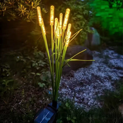 1PC LED Solar Reed Garden Lights Outdoor Waterproof Swaying Decorative Lamp outside Landscape Lighting for Patio Yard Pathway