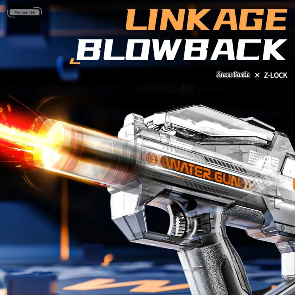 New Electric Water Guns for Adults Powerful Squirt Automatic Water Water Blasters Summer Outdoor Beach Toy for Boy