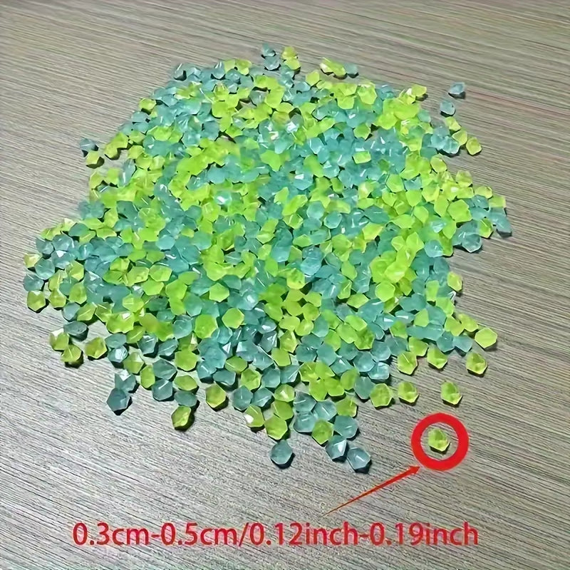 10000Pcs 3-5Mm Luminous Sand Glow in Dark Pebbles Stone Home Garden Yard Outdoor Path Lawn Decorations Fish Tank Aquarium Decor