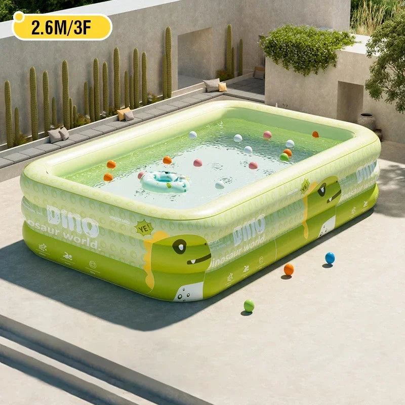 Large Inflatable Pool Swimming Pool 1.5M/1.8M/2.1M/3/2.6M Removable above Ground Children'S Pvc Family Party Pools Outdoor Toys