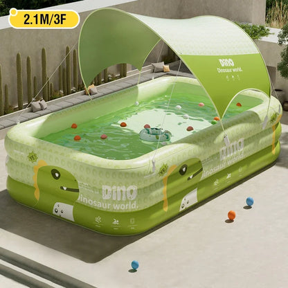 Large Inflatable Pool Swimming Pool 1.5M/1.8M/2.1M/3/2.6M Removable above Ground Children'S Pvc Family Party Pools Outdoor Toys