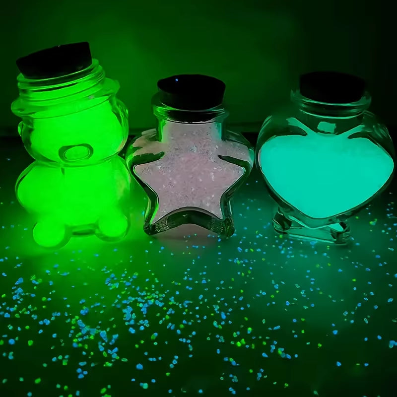 10000Pcs 3-5Mm Luminous Sand Glow in Dark Pebbles Stone Home Garden Yard Outdoor Path Lawn Decorations Fish Tank Aquarium Decor