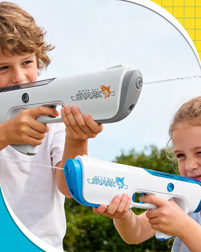 Pistolet À Eau Électrique Enfants, Pistolet À Eau Automatique Avec Aspiration Automatique, Portée De 6-8 M, Longue Autonomie, Pistolet a Eau Pour Piscines, Plages Et Jardin﻿