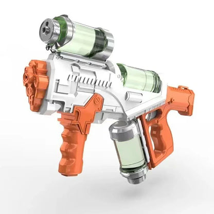 Large Capacity Automatic Water Gun Continuous Firing with Lights Rechargeable Electric Water Guns Beach Party Game Kids Boys Toy